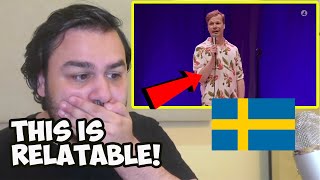 British Reaction To Johan Glans  Kattjävel Swedish Comedy [upl. by Clio]