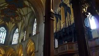 Inside Tewkesbury Abbey [upl. by Mariquilla]