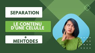 EXCEL 365  Séparation le contenu dune cellule avec beaucoup des options [upl. by Judye]