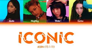 Aespa 에스파  Iconic  color coded lyrics [upl. by Leontina]