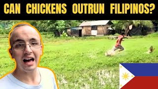 What Happens When Chickens Try To Outrun Filipinos 🇵🇭 [upl. by Given]