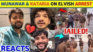 Shocking news Elvish Yadav ARRESTED 🤯 Munawar Faruqui Kataria amp Fukra Reacts  Elvish Yadav News [upl. by Narret100]