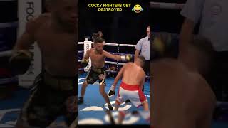 When COCKY FIGHTERS Get DESTROYED 😭🔥shorts boxing boxingshorts [upl. by Llewsor953]