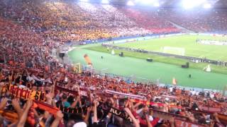 quotRoma Roma Romaquot  Roma vs Barcelona Champions League Stadio Olimpico 16092015 [upl. by Ojeibbob473]