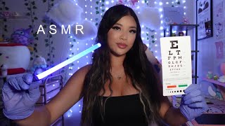 ASMR  Eye Exam Roleplay👩‍⚕️👁️ light triggers personal attention [upl. by Eimmit]