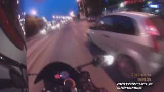 Motorcycle vs Car  Road Rage amp Motorcycle Accident [upl. by Aehsel]