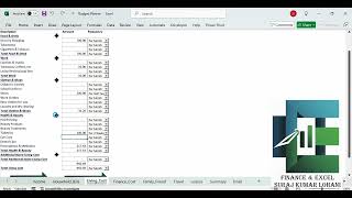 Budget Planner in Excel Format for Individuals Excel and Finance Expert [upl. by Llirred]