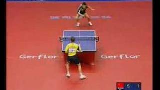 Jan Ove Waldner vs Wang Hao [upl. by Maril]