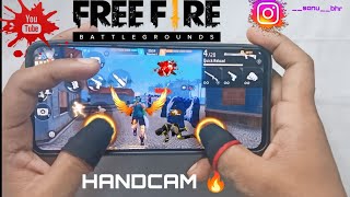 FF HANDCAM👉 MOBILE GAMING 🎮 TUTORIAL DPI SENSITIVITYACCURACY ZEROX FF CUSTOMHUD gameplay ⚡📸 [upl. by Aliwt975]