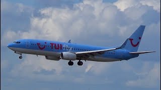 TUIfly Nordic Livery B737800 Landing Hamburg Airport  DATYC [upl. by Harrell213]