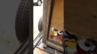 Diy Squaredrop camper galley door frame [upl. by Lauralee751]