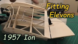 Ion 1950s Futuristic Flying Wing  Pt7 Installing the Elevons  By OFW Peter Fisher [upl. by Llenoil]