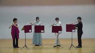 風の戯れ 全楽章 八木澤教司 フルート4重奏 Capricious Winds All mov Satoshi YAGISAWA Flute Quintet [upl. by Germain]