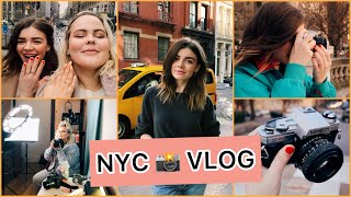 NYC VLOG  3 Photoshoots  My Camera Bag  Film Photography [upl. by Nana]