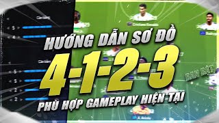 HƯỚNG DẪN SƠ ĐỒ 4123  LỐI ĐÁ BAN BẬT ĐƠN GIẢN HIỆU QUẢ PHÙ HỢP GAMEPLAY 100  REAL MADRID FCO [upl. by Elleinahc]