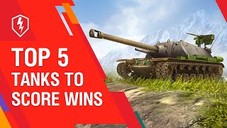 WoT Blitz Top 5 Tier X Tanks for Winning [upl. by Vachel]