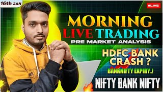 Live trading Bankniftynifty Options  17 Jan Share Market Live Updates news FearlessTraderShivam [upl. by Meyers]