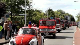 Brandweer defilé groot succes in Drachten [upl. by Sheply27]