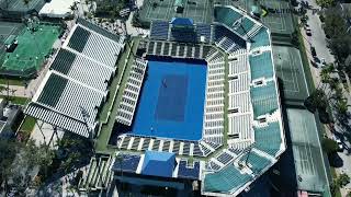 Delray Beach Open Stadium Court Installation TimeLapse [upl. by Anaerda]