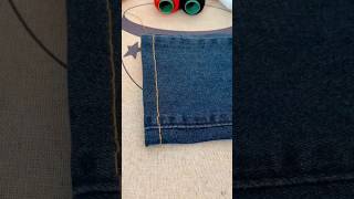 Handmade jeans pant shortner handmade embroiderydesign machine [upl. by Neeka976]