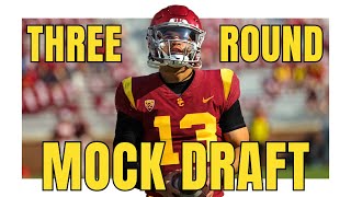 3 ROUND 2024 NFL Mock Draft WITH TRADES  Post Combine 2024 NFL Mock Draft [upl. by Elleirbag]