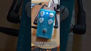 CALINE PURE SKY  TESTE COM REVERB caline puresky pedal pedaisdeguitarra pedais [upl. by Atinrev]