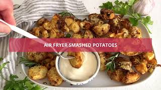 Air Fryer Smashed Potatoes [upl. by Llertnov]