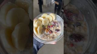 Day 1 of 30 day Challenge  Aaj nashte pe banaya overnight soaked oats shorts youtubeshorts [upl. by Hoashis283]