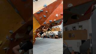 Climbing is soooo boring 😒 bouldering climbing escalade climb jump jumping dynamo [upl. by Oidivo]