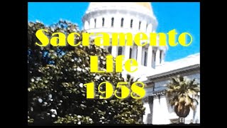 Sacramento Life 1958 8mm Home Movie in Color [upl. by Mraz]