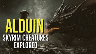 ALDUIN SKYRIM Creatures Explored [upl. by Dnomyaw489]