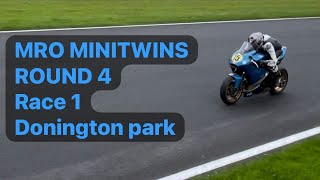 MRO Minitwins  Round 4  Race 1  Donington Park National [upl. by Uy169]