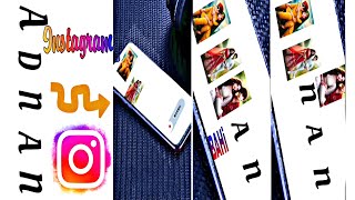 Instagram viral photo reels video editing Name par photo add Kaise kary Vn app [upl. by Doggett]