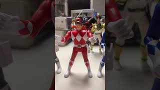 Retro Morphin Power rangers figures set of 4 Flipping head [upl. by Nassir]