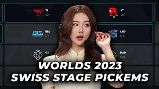 WHO IS ADVANCING TO TOP 8  WORLDS 2023 SWISS STAGE PICKEMS  Kitty [upl. by Godrich]