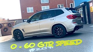 I HIT 060MPH IN GTR TIME THIS BMW X3M40i IS SERIOUSLY QUICK [upl. by Srevart]