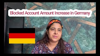 Important news for international student  Blocked Amount Increases in Germany  Blocked Account [upl. by Dnaletak691]