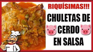 CHULETAS DE CERDO EN SALSA  QUE RICAS [upl. by Eldred]