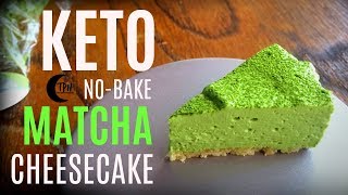 Keto Matcha Cheesecake  LowCarb NoBake Cheesecake Recipe  SugarFree Matcha Cheesecake [upl. by Evslin]