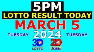 5pm Lotto Result Today March 5 2024 Tuesday [upl. by Ais]