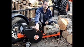 Toy or tool White oak vs electric kinetic splitter by DR Power rapidfire  K10 [upl. by Lahcim9]