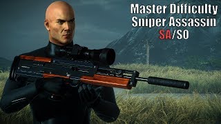 HITMAN 2 Master Difficulty Nightcall  Sniper Assassin From Distance Silent Assassin Suit Only [upl. by Irrahs474]