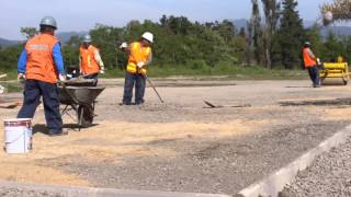 CONSTRUCCION CANCHA DE TENIS [upl. by Atirak]