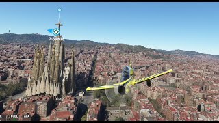 Flug mit Pilatus PC21 von La Seu dUrgell nach Barcelona [upl. by Deevan820]