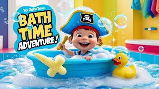 Splish Splash Bath Time Adventure 😍 Bubble Fun in Tub 🛁  Kids Rhyme World [upl. by Alekahs]