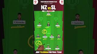 SL vs NZ Dream11 Team  SL vs NZ Dream11  Sri Lanka vs New Zealand 1st T20 Match Prediction [upl. by Edals]