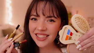 ASMR Wooden Makeup Personal Attention amp Pampering layered sounds gentle for sleep and anxiety [upl. by Halimaj218]