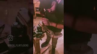 Building Flintlock Pistol pt5 flintlock gunsmith muzzleloader woodworking history blackpowder [upl. by Ainslee]