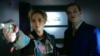 THE JOKER amp HARLEY QUINN AT WAYNE ENTERPRISES  GOTHAM 4x20 [upl. by Nalyd]