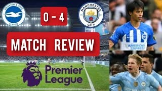 BRIGHTON AND HOVE ALBION 04 MANCHESTER CITY EPL LIVE MATCH REVIEW [upl. by Nort]